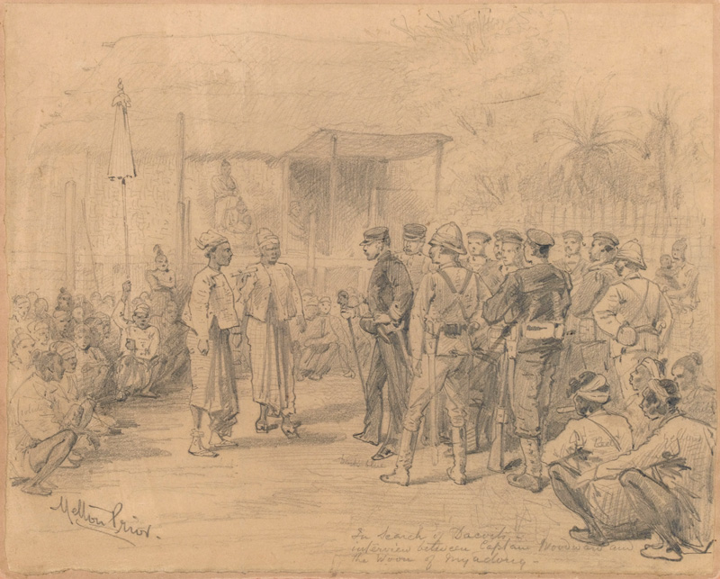 'In search of Dacoits', Burma, c1885 