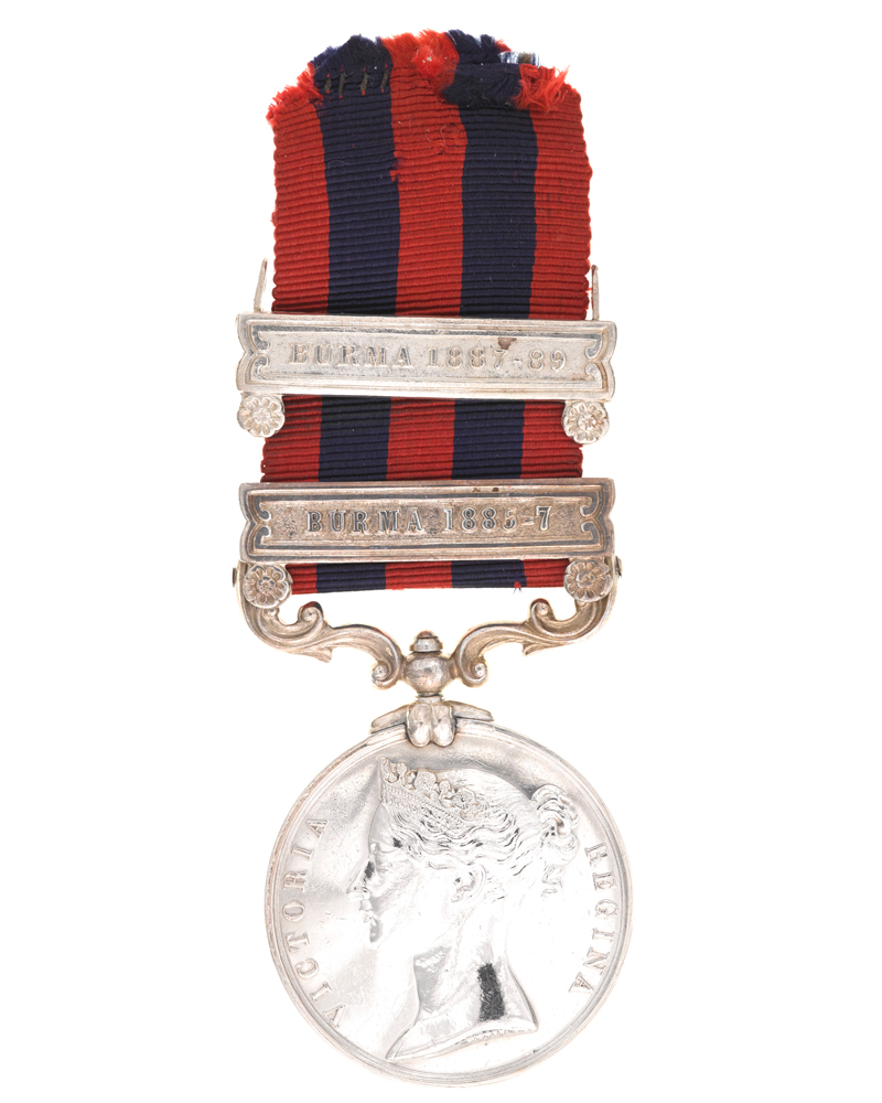 India General Service Medal 1854-95, Surgeon Lieutenant-Colonel Damodar Purshotum Warliker, Indian Medical Service