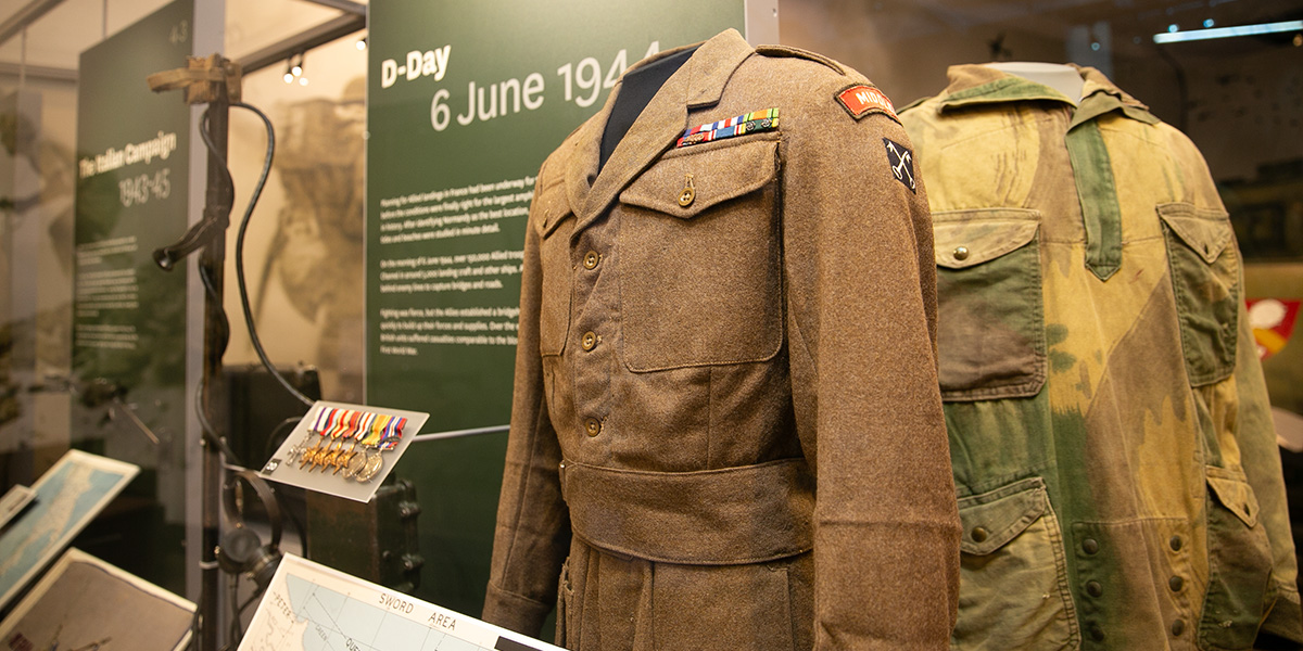 D-Day display in the Conflict in Europe gallery