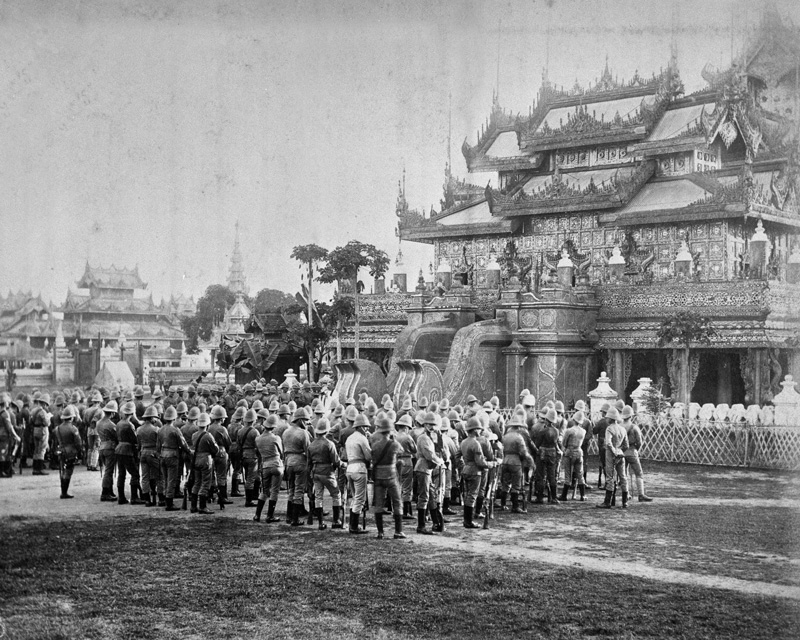 'Divine Service at The King's Palace, Mandalay, 1885'