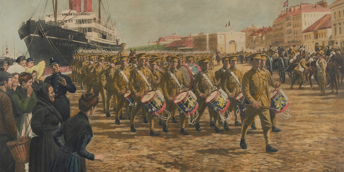 British Expeditionary Force landing in France, August 1914