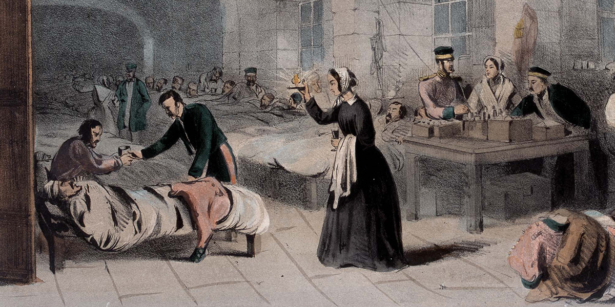 Florence Nightingale in the Military Hospital at Scutari, 1855