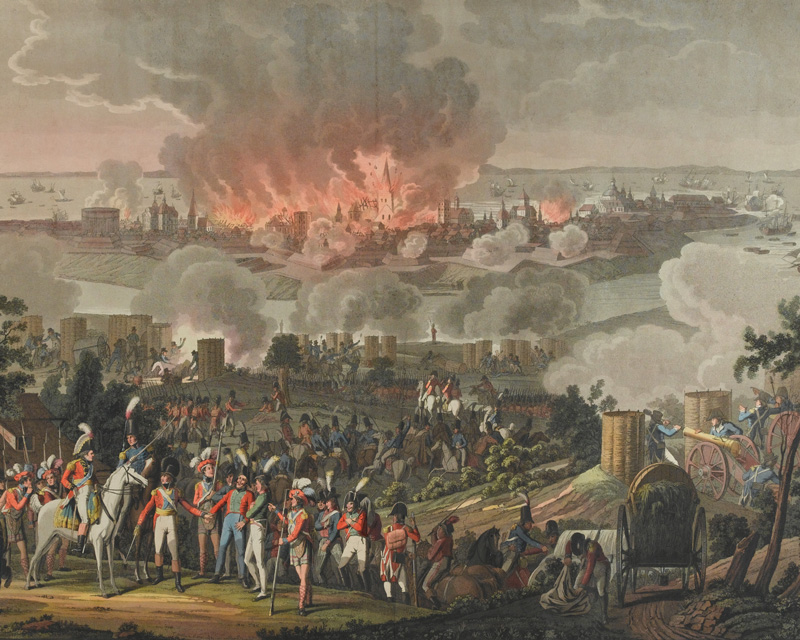 The bombardment of Copenhagen, September 1807