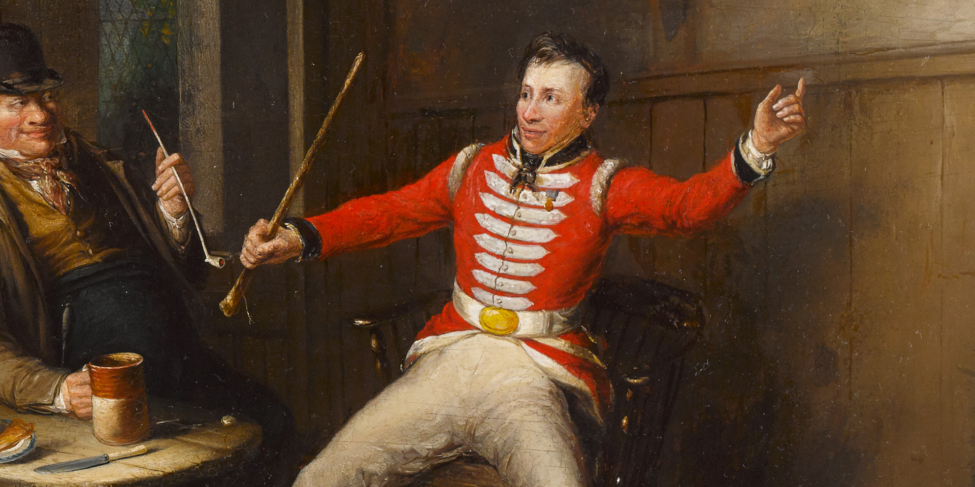 A soldier relating his exploits in a tavern, 1821