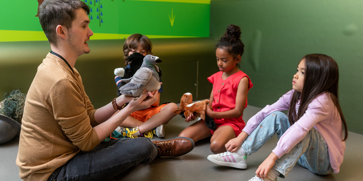 Children taking part in a Play Base workshop at the National Army Museum