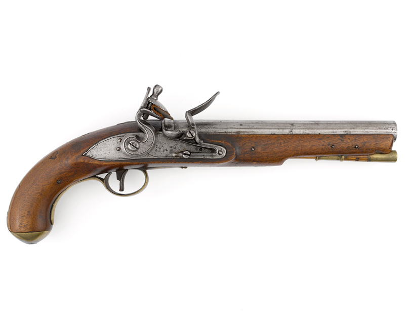 .65 inch Indian Contract pistol supplied to indigenous chiefs, c1814