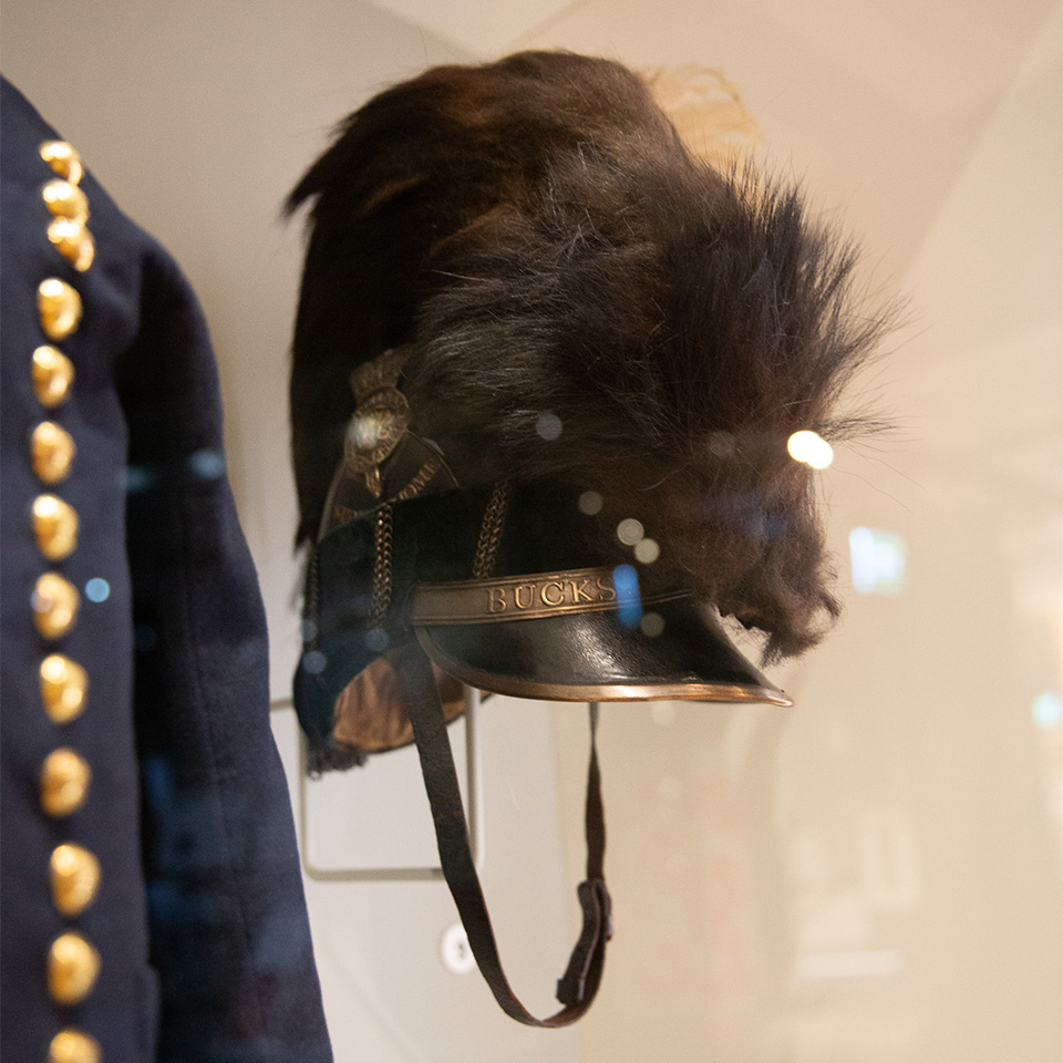 Officer’s Tarleton pattern helmet, Buckinghamshire Yeomanry Cavalry, c1800