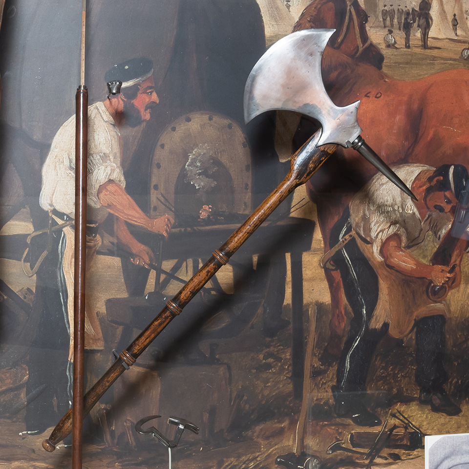 Farrier’s axe, Royal Horse Guards, c1820