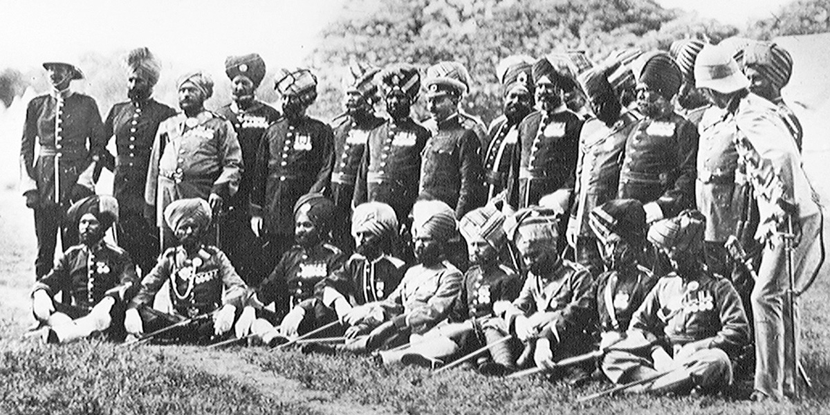 Officers of the Indian Contingent, Hampton Court, June 1911