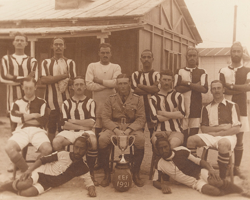 Football team from the 52nd Sikhs (Frontier Force), 1921