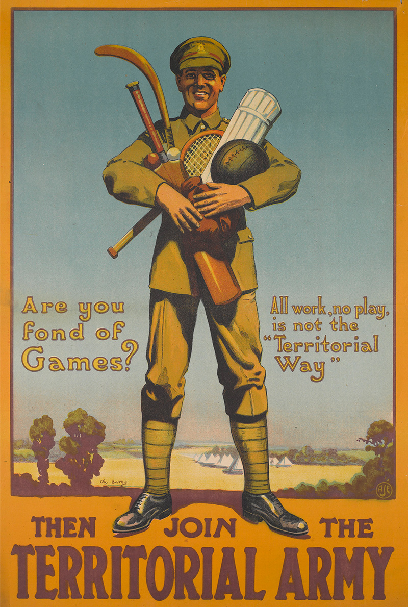 'Are You Fond of Games?', recruitment poster, 1919