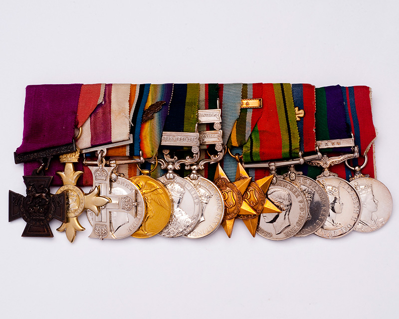 Victoria Cross awarded to Lieutenant-Colonel Arthur Cumming for his bravery at Kuantan, Malaya, in January 1942 