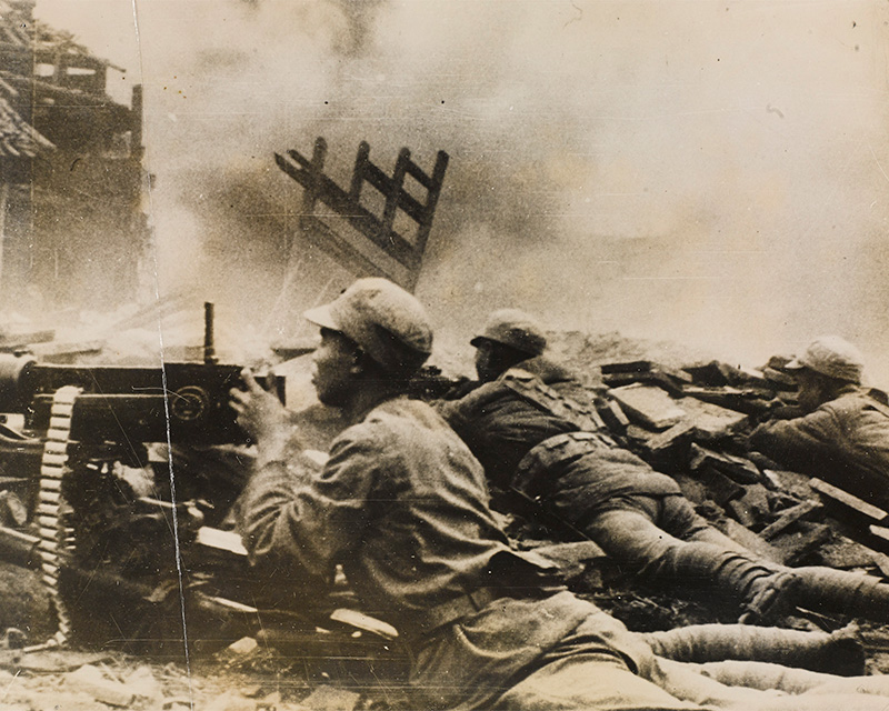 Chinese soldiers at the Battle of Changde in Hunan, 1943