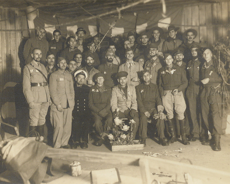 Prisoners of war in Japan celebrating Christmas, 1944