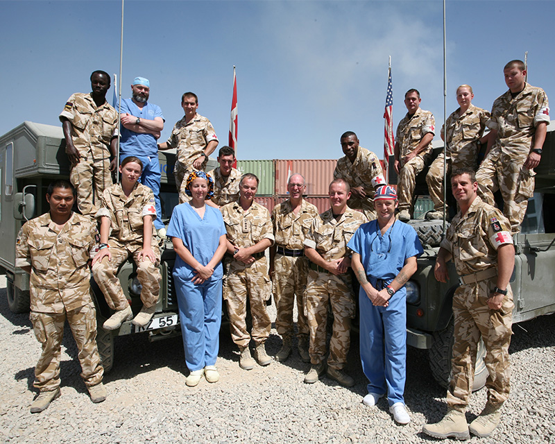 Medical staff at Camp Bastion, 2009