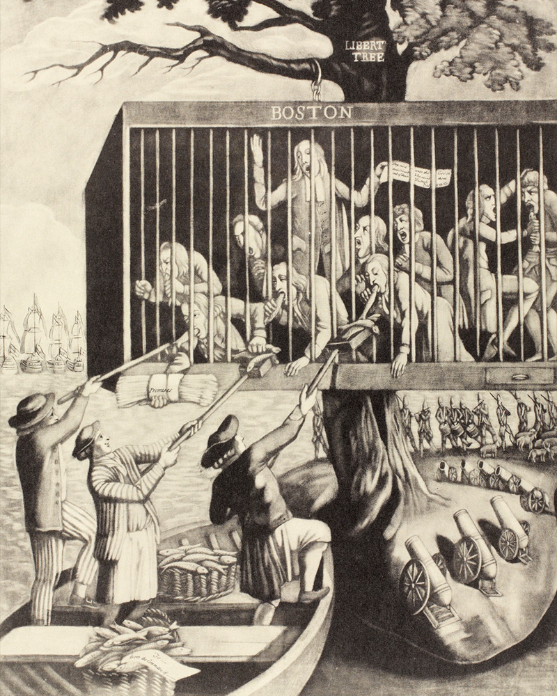 ‘The Bostonians in Distress‘, c1774