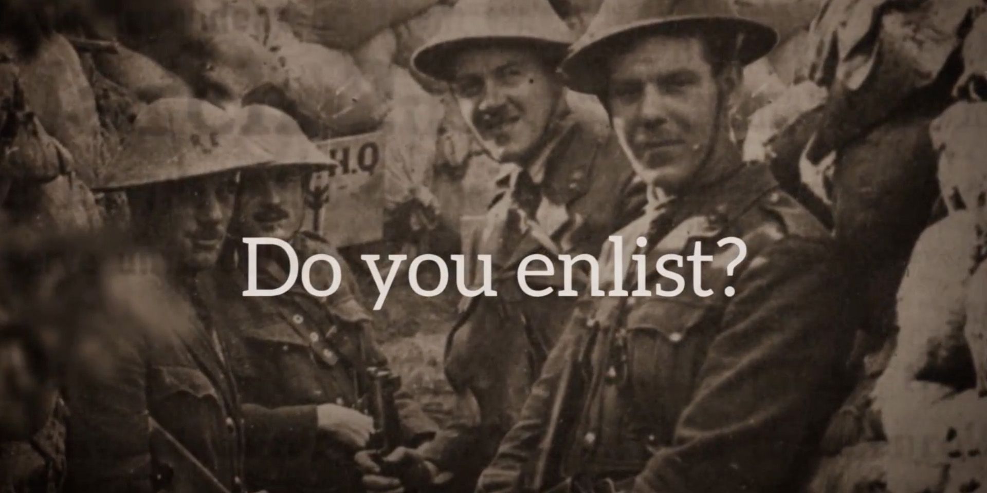 Do you enlist?