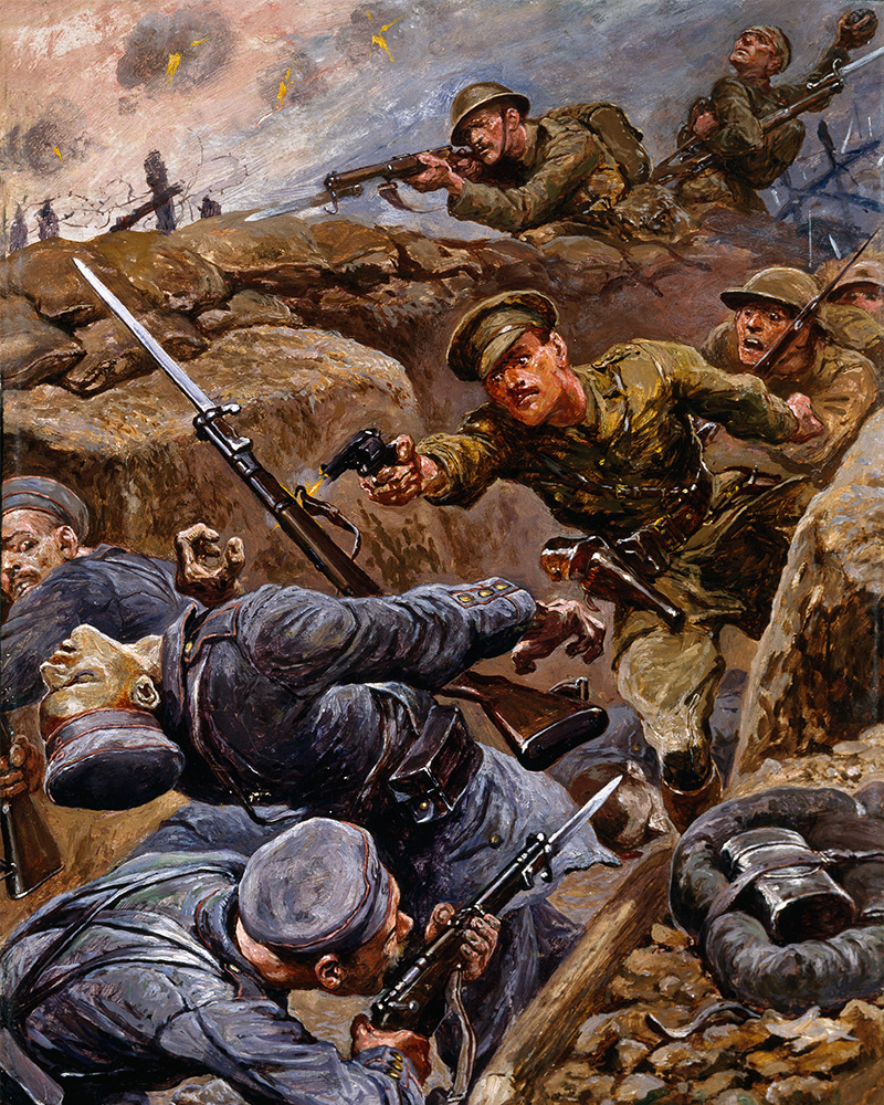 Captain Reginald Young of The Duke of Cambridge’s Own (Middlesex Regiment) winning the Military Cross, 1916