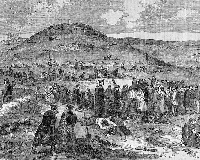 Illustration after Henry Wilkinson’s sketch, published in 'The Illustrated London News', 21 April 1855