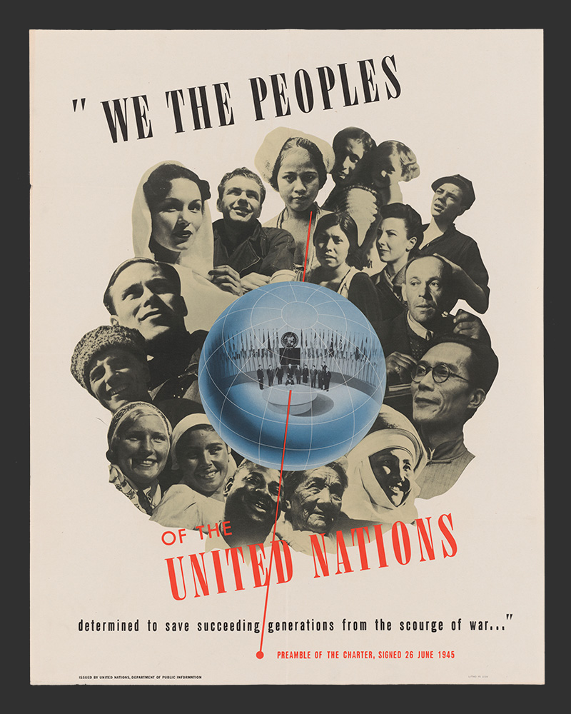 'We the Peoples of the United Nations', poster, 1945