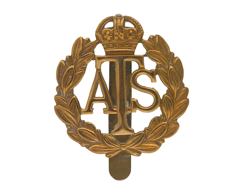 Cap badge, Major Eleanor Joan White, Auxiliary Territorial Service, c1940s