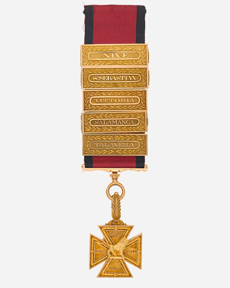 Colonel Sir William De Lancey’s Peninsular War Gold Cross