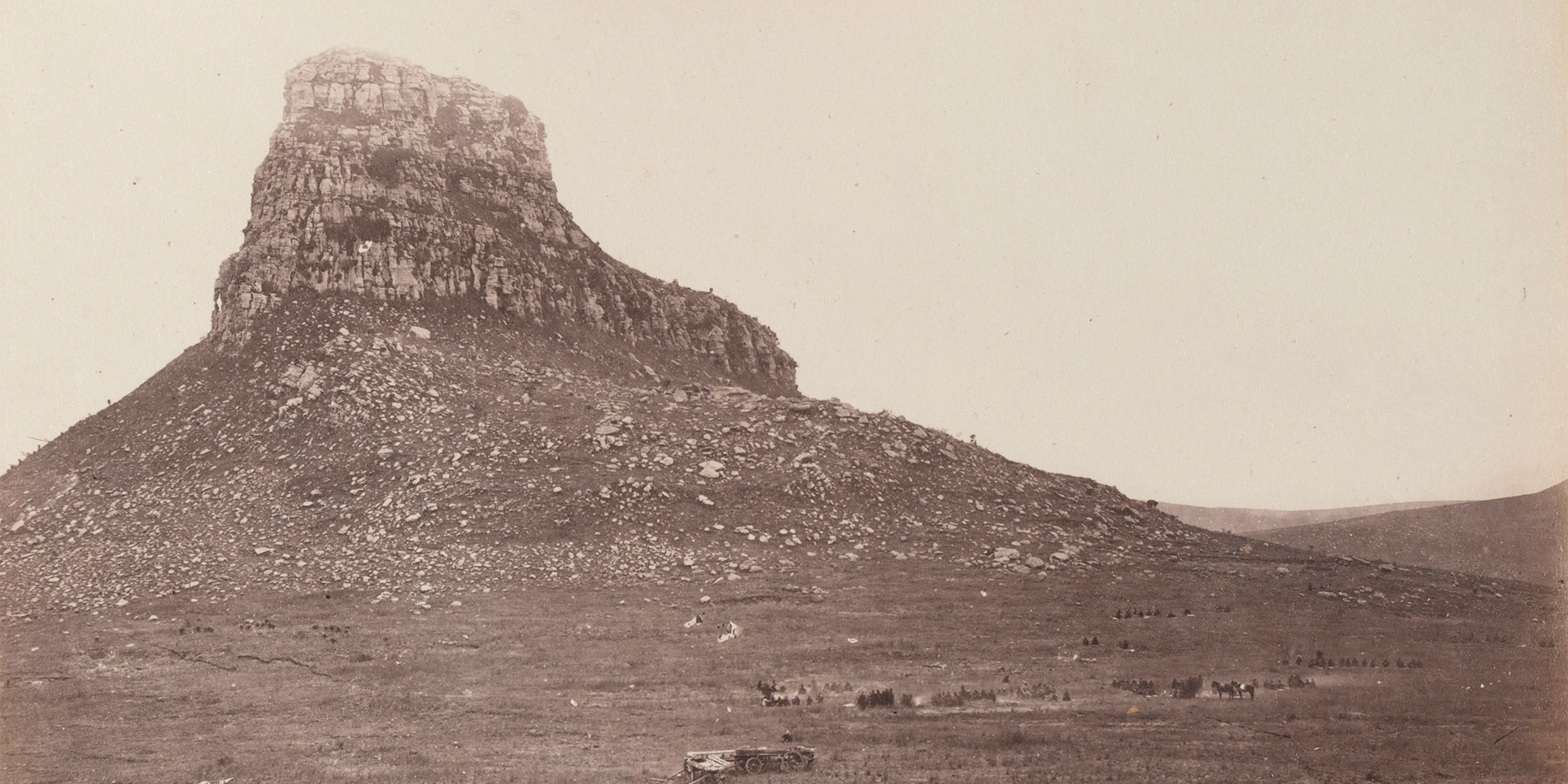 Photograph of the Isandlwana battlefield, June 1879