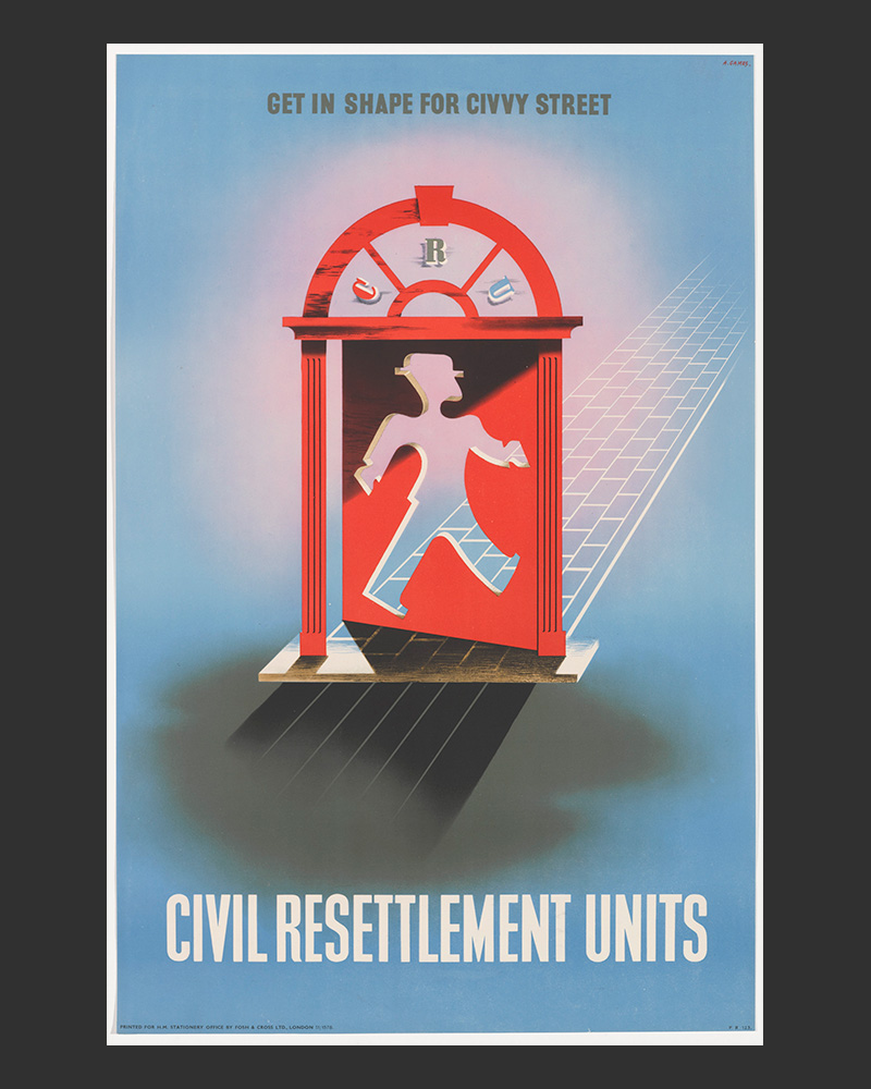 ‘Get in Shape for Civvy Street’, information poster, 1945