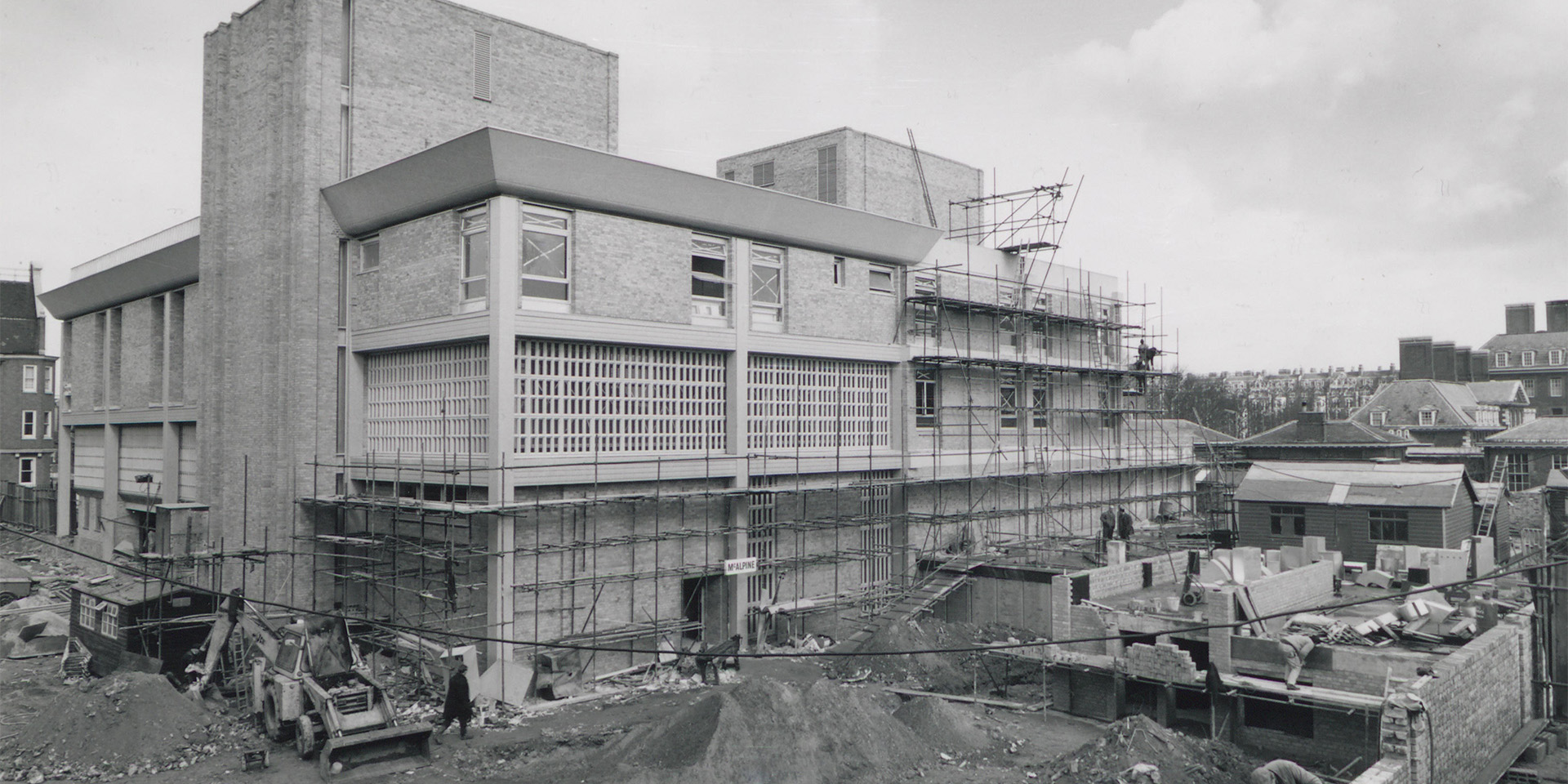 National Army Museum construction works, 1970