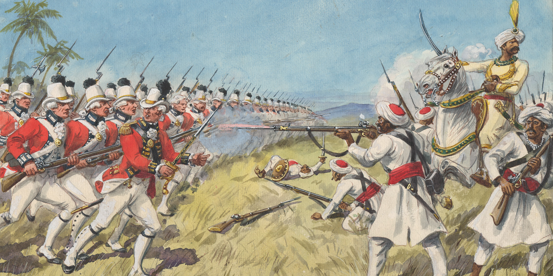 The East India Company's European Regiment at the Battle of Cuddalore, 1st July 1783
