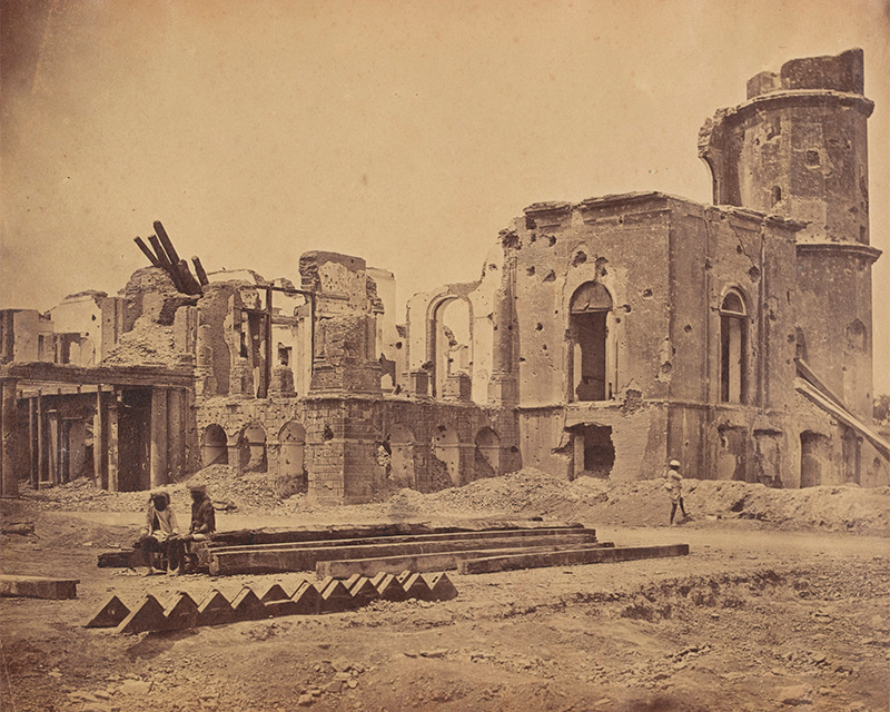 The front of the Residency, Lucknow, 1858