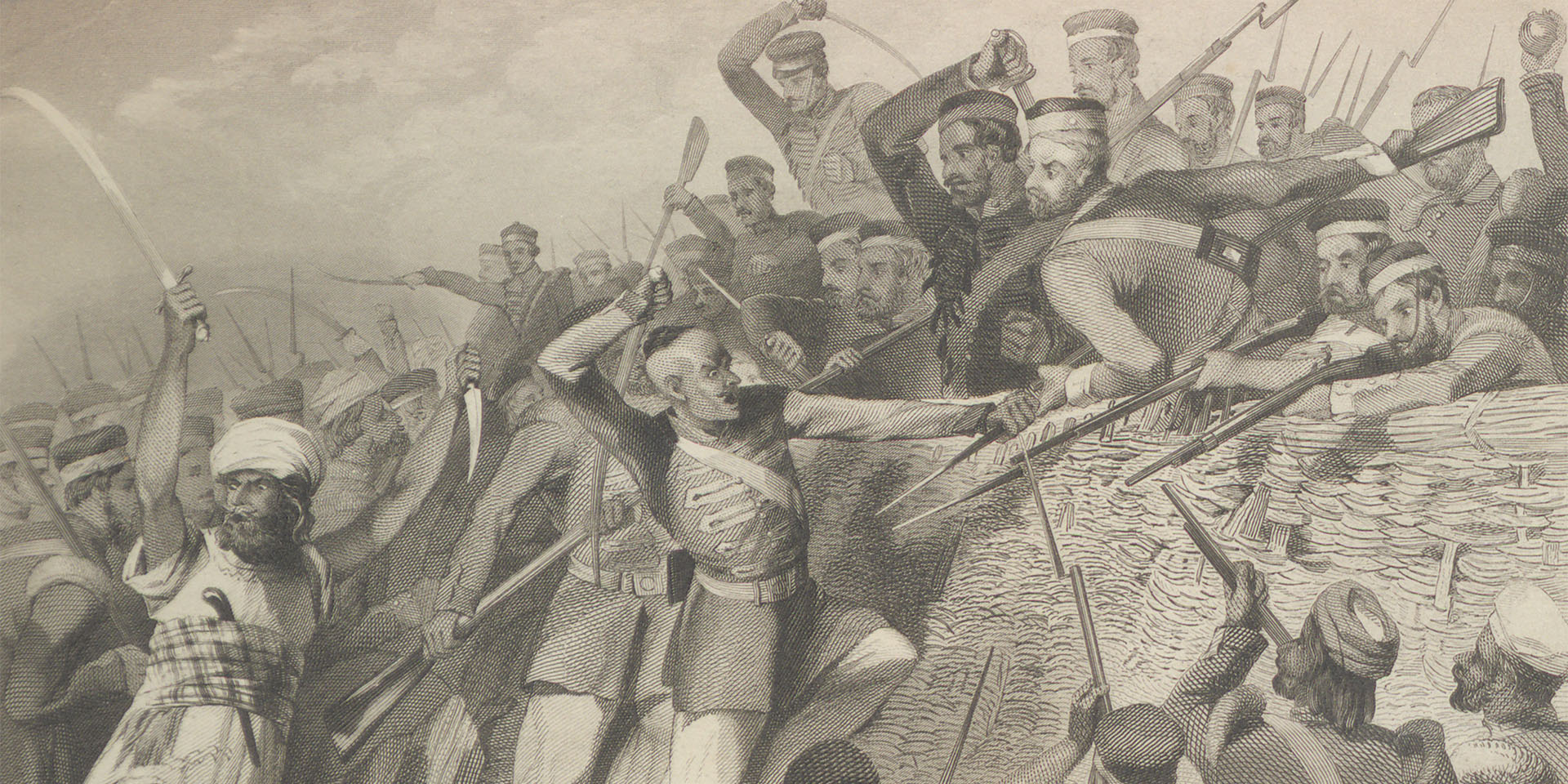 'Attack of the Mutineers on the Redan Battery at Lucknow, 30 July 1857'