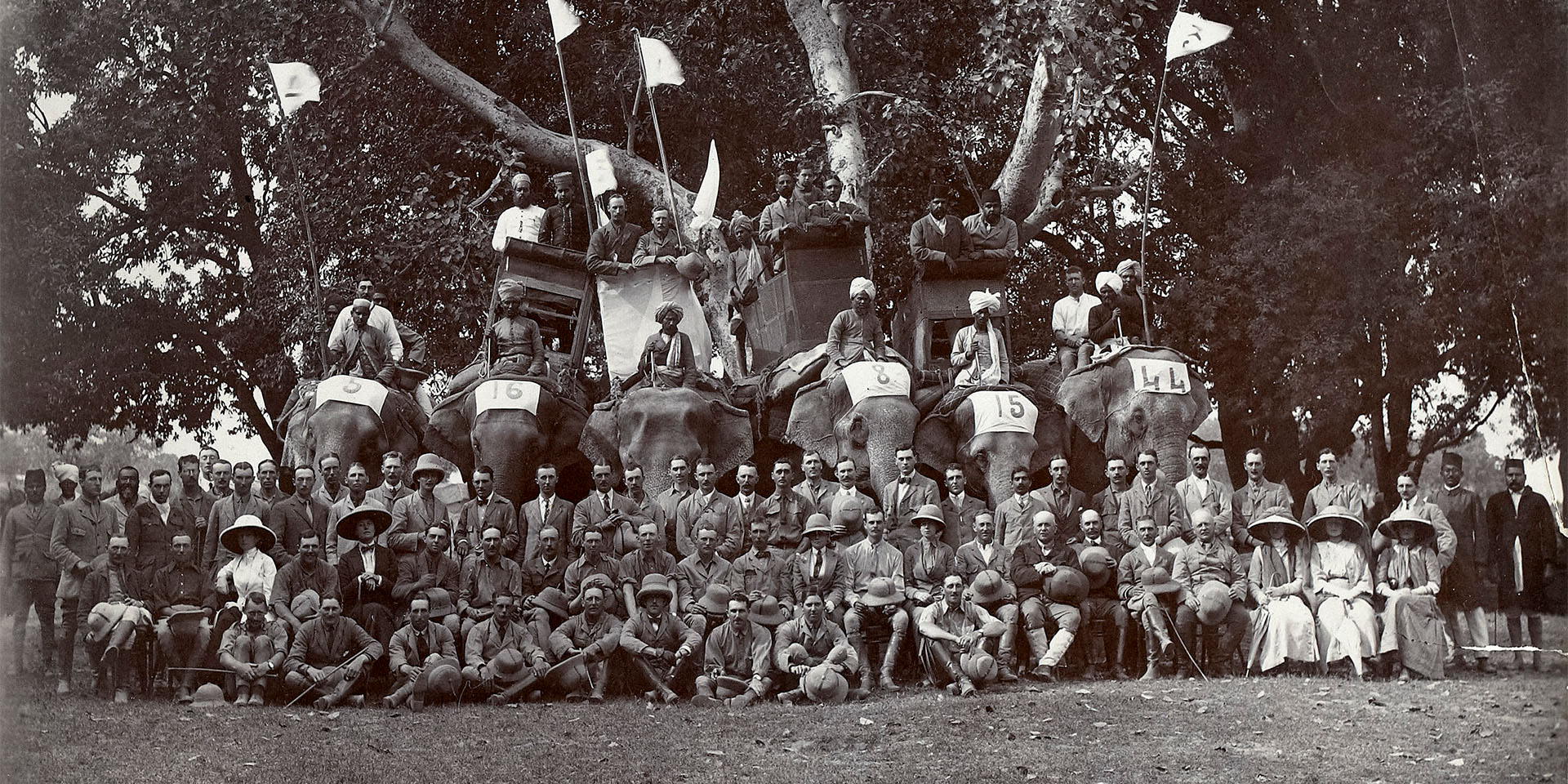 A tiger hunt in India, c1911 