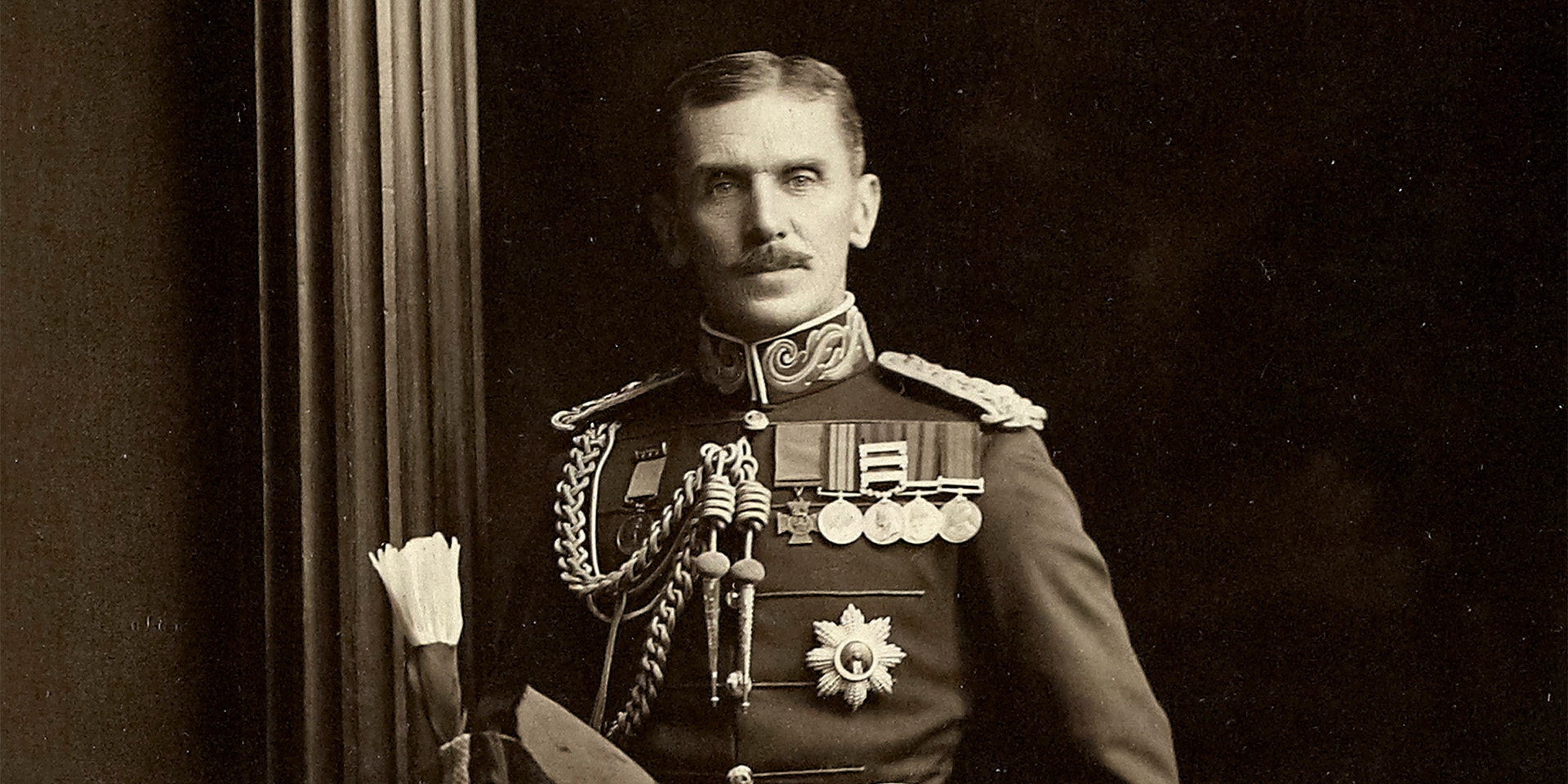 Photograph portrait of Colonel Charles Melliss VC, c1910