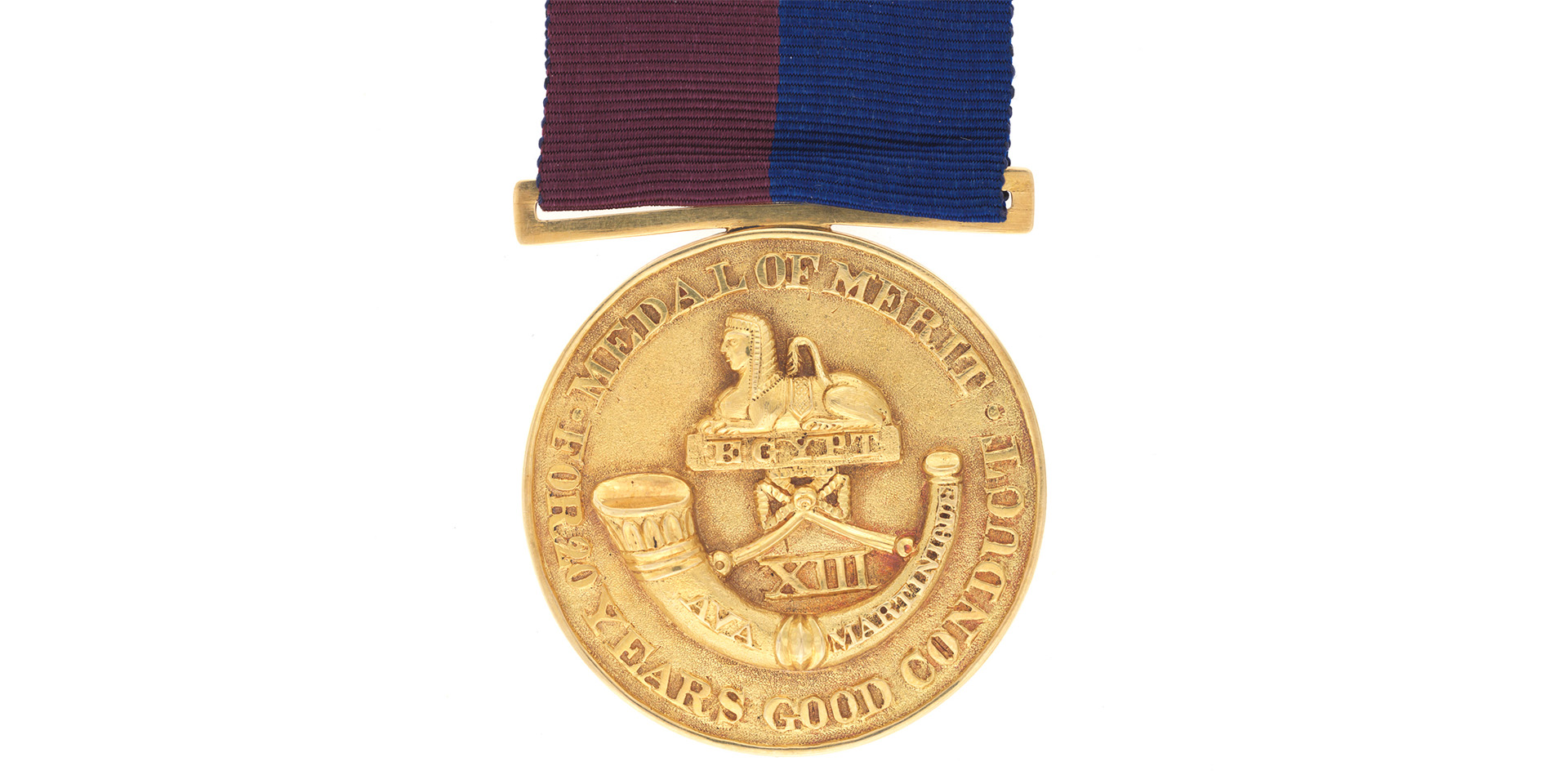 Gold Medal of Merit for 20 Years Good Conduct, 13th Regiment of Foot, 1825