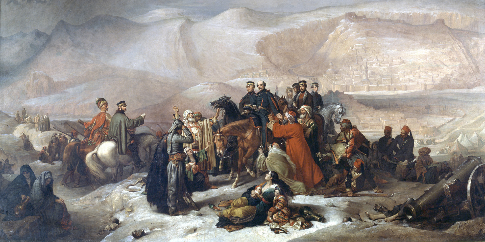 The Capitulation of Kars, a painting Thomas Jones Barker