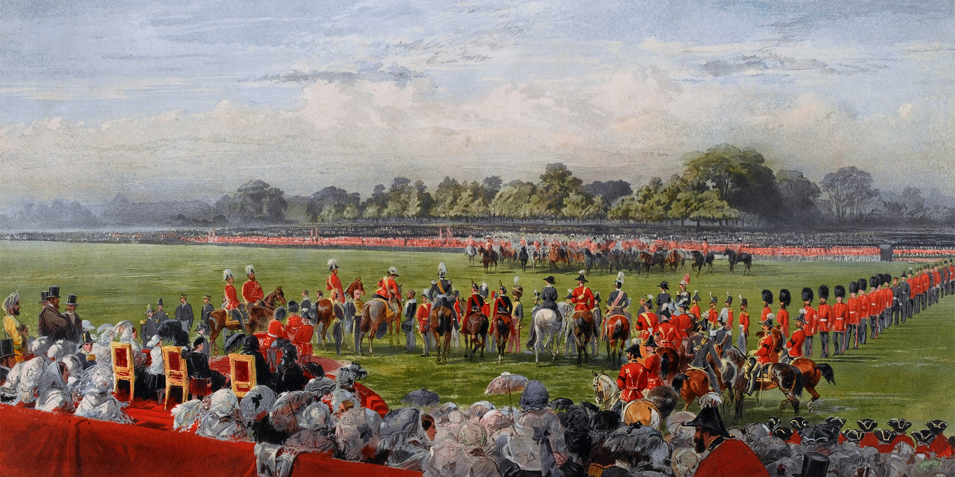 Queen Victoria presenting the first Victoria Crosses in Hyde Park, June 1857