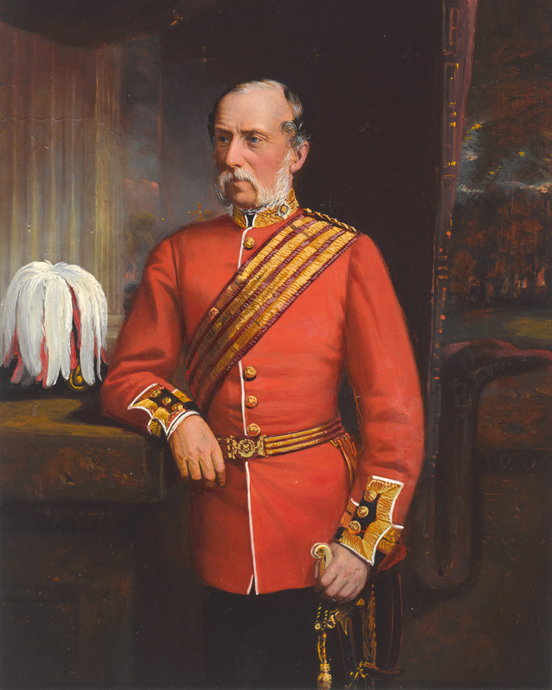 Painted portrait of Major-General John William Ormsby, 1869