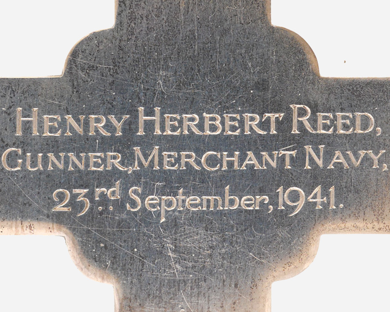 Detail of the reverse of a George Cross medal