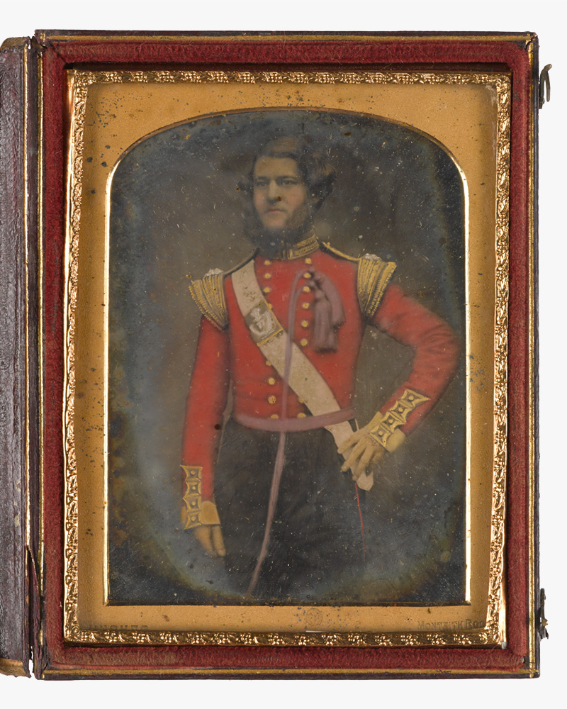 Portrait photograph of Captain John Nicholson, 77th Regiment of Foot, c1855