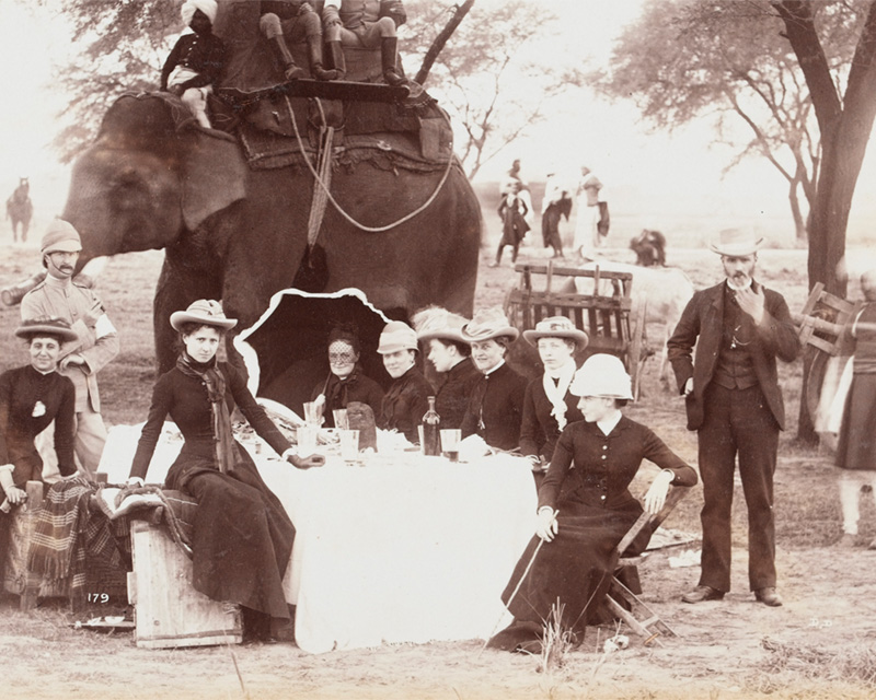 The Commander-in-Chief's luncheon party, Delhi, c1885