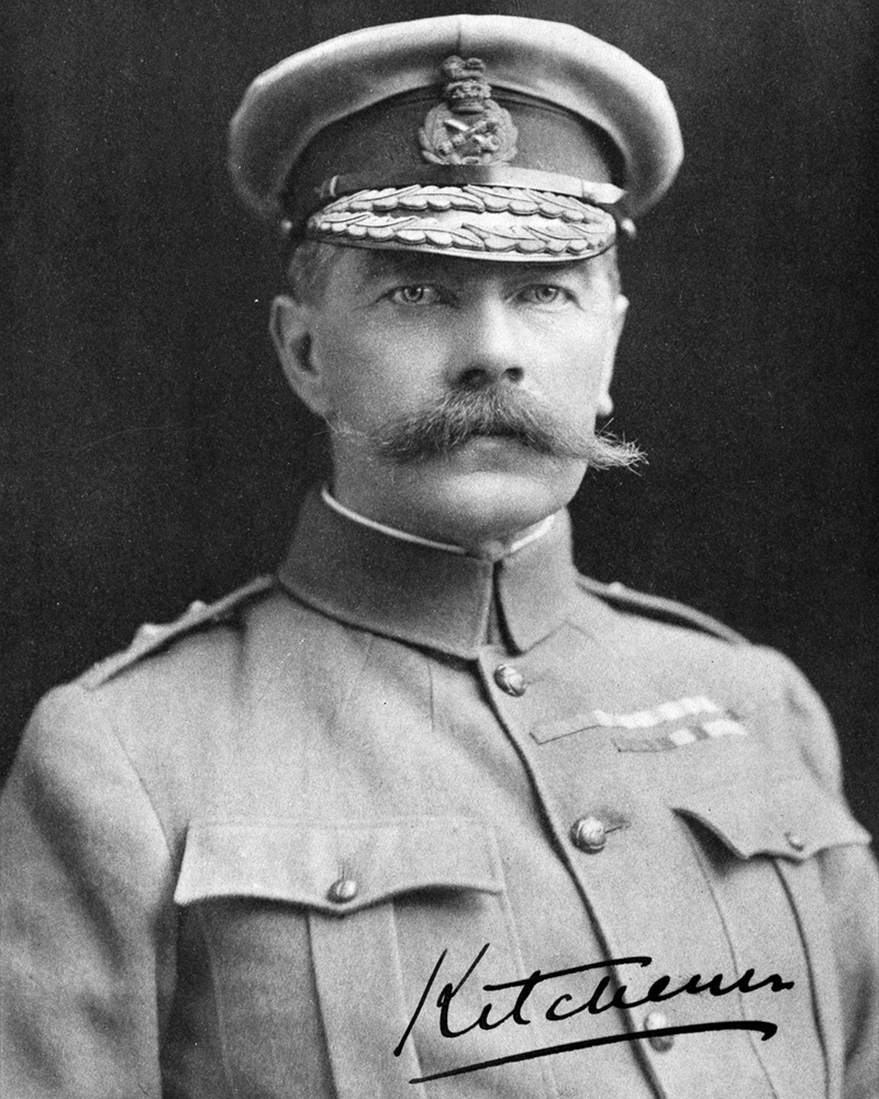 Holograph photograph of Field Marshal Lord Kitchener, c1901
