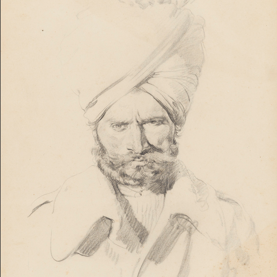 'Sepoy Harnam Singh, 34th Sikh Pioneers (Turkhan Sikh) fait au camp de Cercottes', 7 October 1914