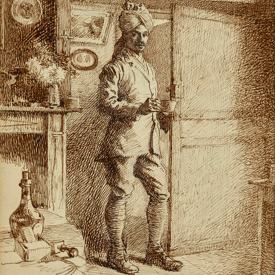 ‘Young Cavalryman at Château de la Morande’
