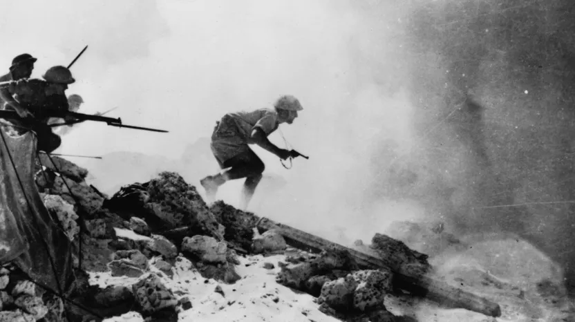 The infantry advance at El Alamein, 1942
