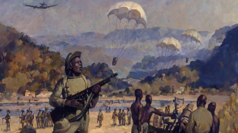 Troops of the Royal West African Frontier Force in the Arakan, Burma, 1944