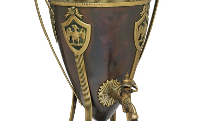 Samovar taken from Napoleon’s baggage after the Battle of Waterloo, 1815