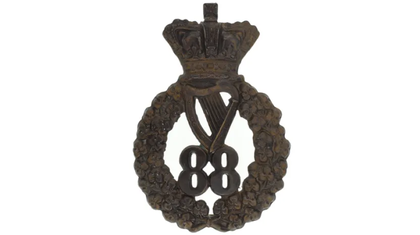 Glengarry badge, 88th Regiment of Foot (Connaught Rangers), c1873