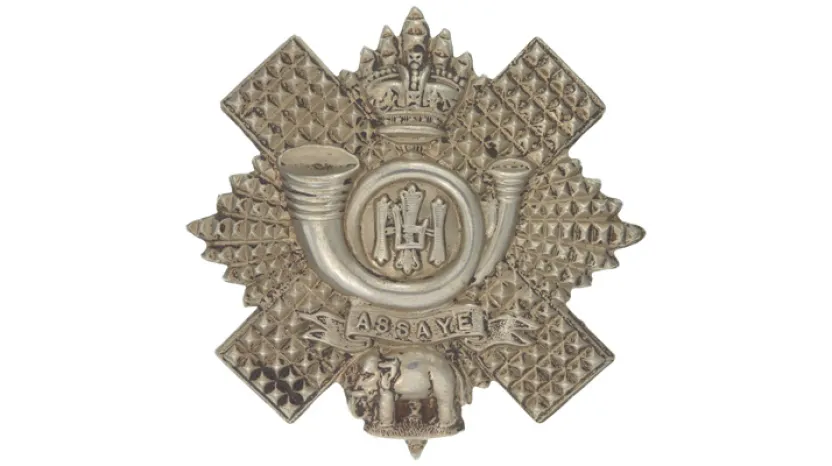 Other ranks’ glengarry badge, The Highland Light Infantry, c1900