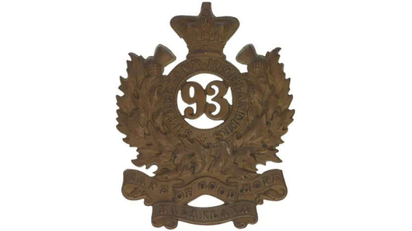 Glengarry badge, 93rd (Sutherland Highlanders), c1876